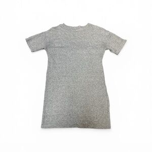 Kids Gray Short-Sleeve T-Shirt Dress